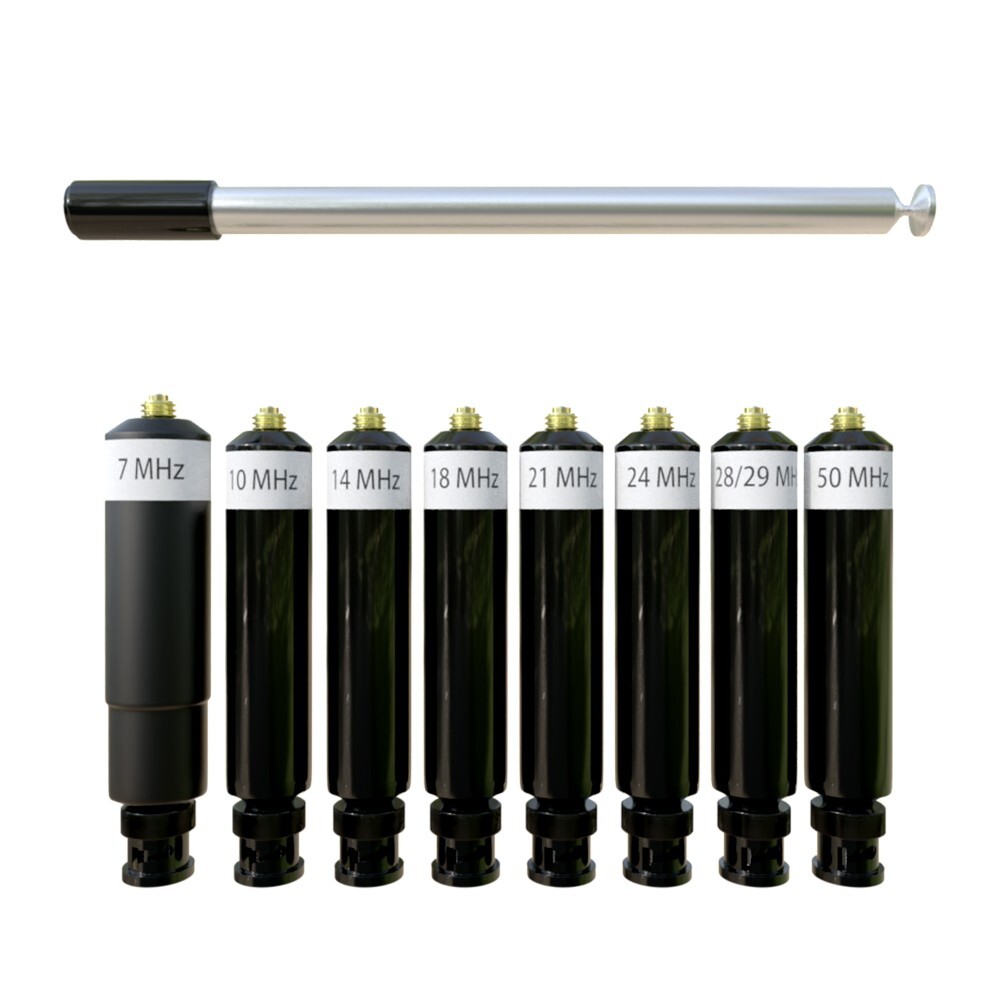 HF Telescopic Antenna Adjustable Frequency Multi-Band 7M-50MHz for