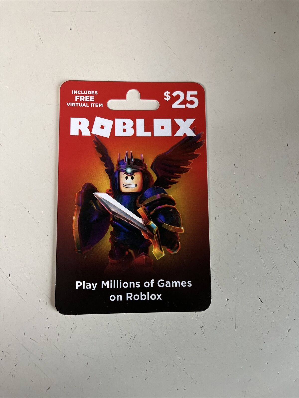 $25 Roblox physical Gift card (free roblox virtual item) USPS SHIPPING