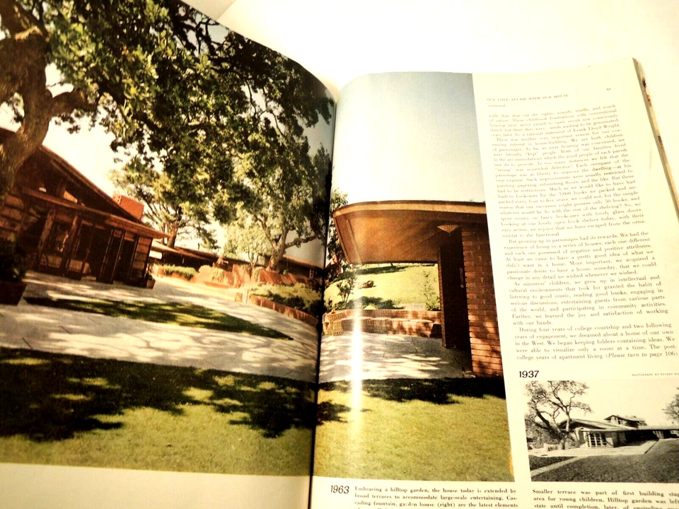 House Beautiful Magazine Frank Lloyd Wright Paul Hanna Honeycomb House 1963 Foto 3 de 4