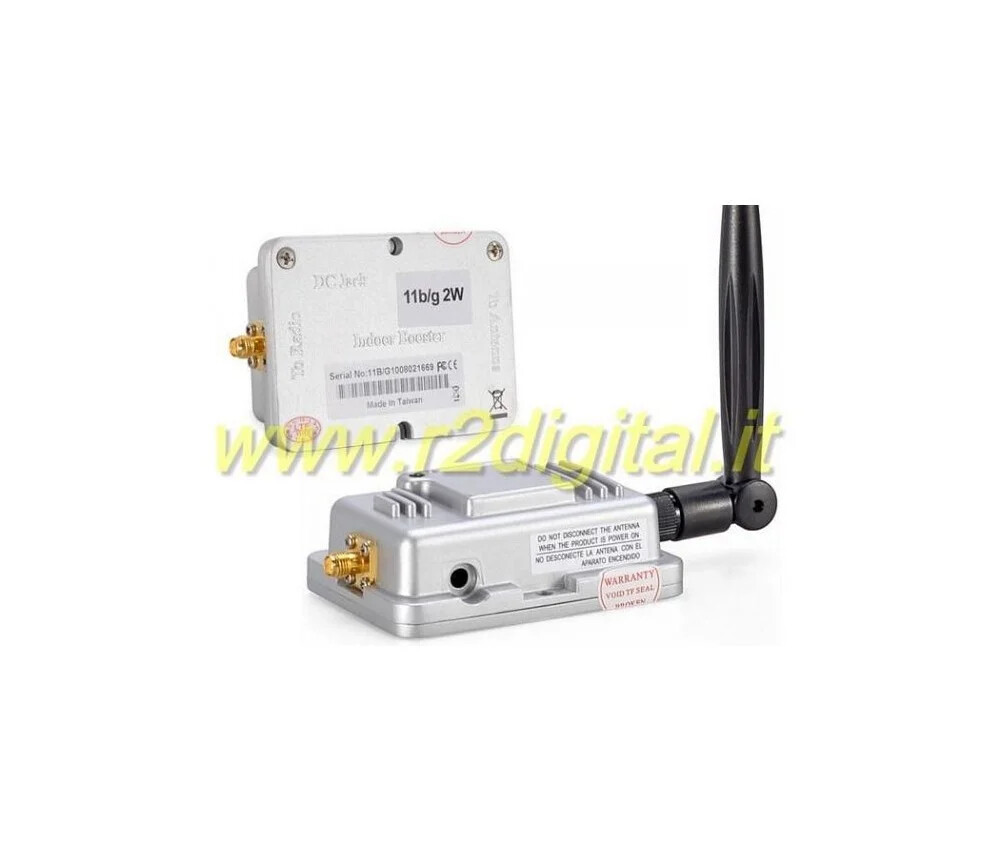 Aglow.it AMPLIFICATORE PER ANTENNE ROUTER 2 Watt SMA Sino a 38Db, ACCESS POINT R
