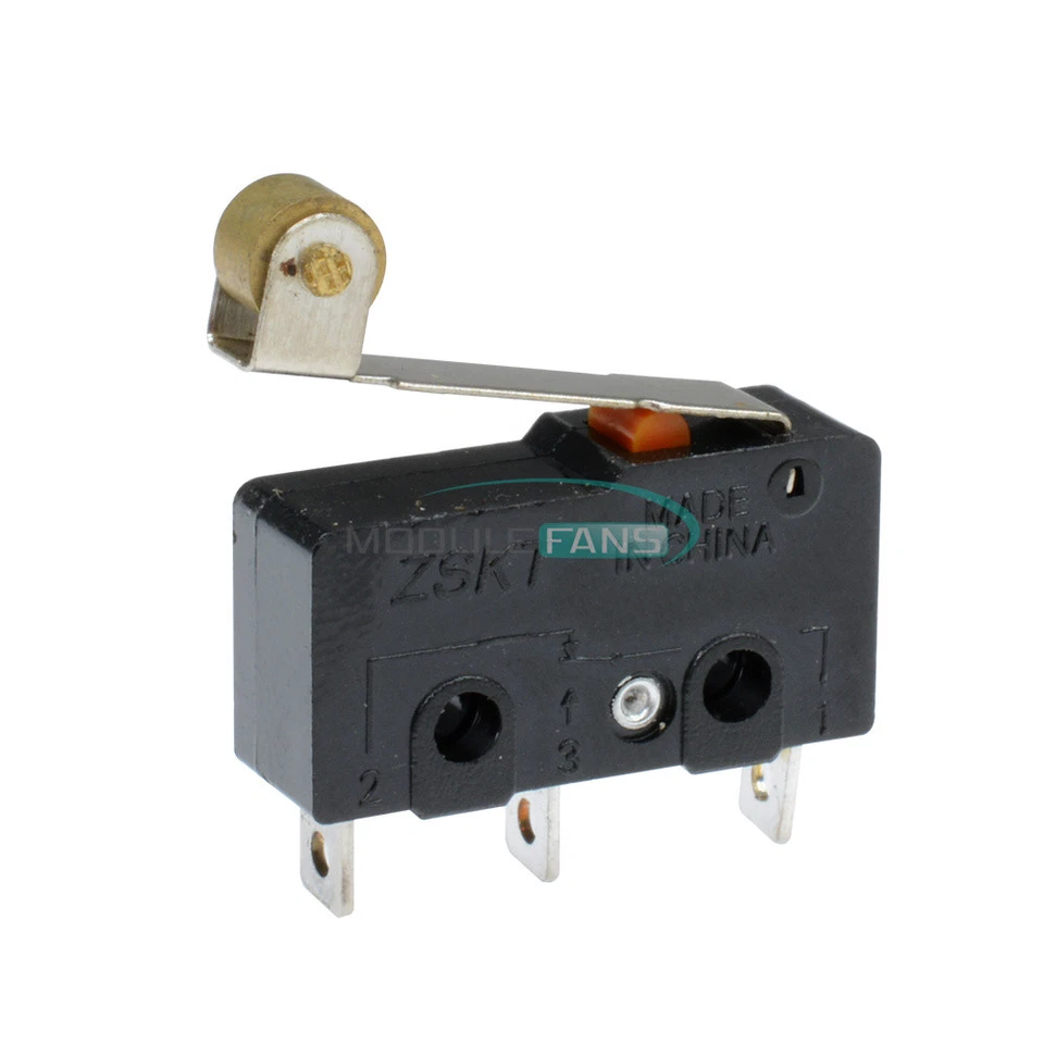 5件装触感开关KW11-3Z微开关圆形手柄3英寸5A 250V — 第 2/4 张图片