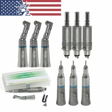 Dental Low Slow Speed Handpiece Contra Angle Straight Air Motor 4 Hole NSK Style