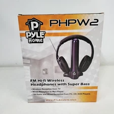 Pyle Home PHPW2 FM Hi-fi Wireless Headphones with Super Bass