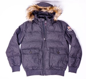 Woods L da uomo Giacca € Nuovo Giacca Grey 267 gr Bomber Lp trapuntata River tUgf8wxq