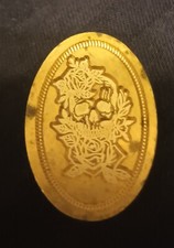 Skull And Roses wax seal stamp head