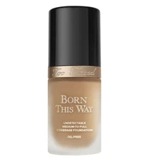 Too Faced Born This Way Undetectable Oil Free Foundation - GOLDEN - NIB 30mL