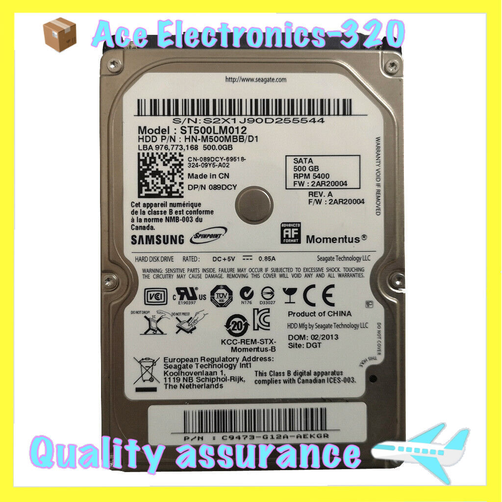 St500lm012 Samsung 500gb Hard Drive ST500DM005, HD502HJ REV A, F41