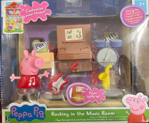 PEPPA PIG Rocking in the Music Room Playset Figures NIB Jazwares | eBay