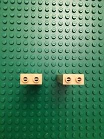 2 LEGO Indiana Jones Tan Brick Hieroglyphs Columns For Set 7621