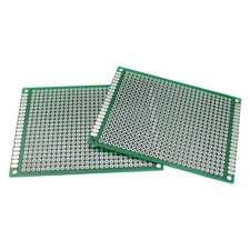 2PCS Double side Protoboard Circuit Universal DIY Prototype PCB Board 6cmx8cm 