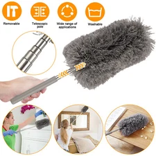 Microfiber Duster Soft Feather Dusting Brush Household Extendable Cleaning Tool