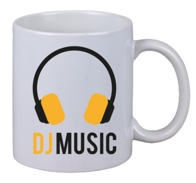 Kaffee Tasse ''DJ Music'' Console Party Disco Club Party Event Kopfhörer Deejay US