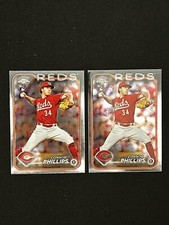 Connor Phillips (2) 2024 Topps Chrome RC #20 Cincinnati Reds
