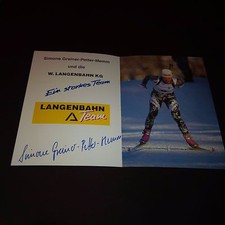 SIMONE GREINER-PETTER-MEMM Olympia Biathlon signiert 10x15 Autogrammkarte !