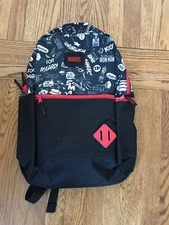 Bioworld Marvel Half Print Bookbag Backpack NWT