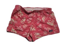 Patagonia Pink Girls Baggies Tropical Surfer Shorts XL 14