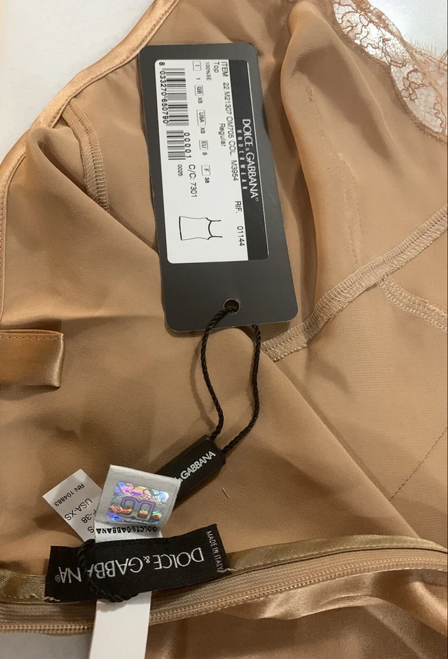 Top Dolce & Gabbana Camisola Seda Encaje Recortado Foto 4 de 4