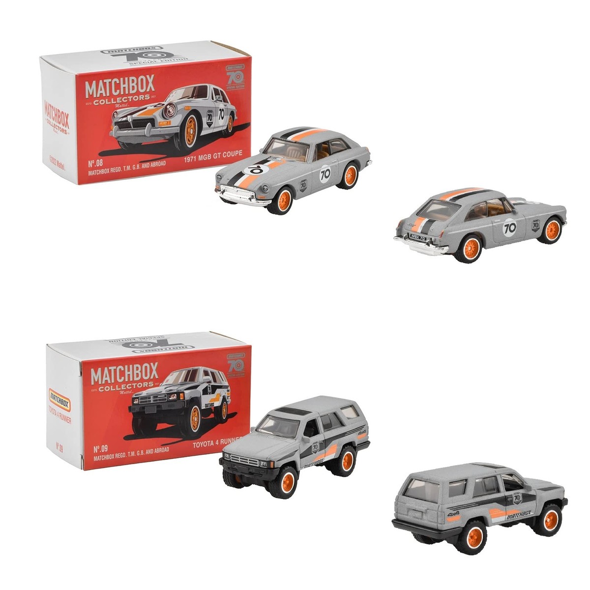 Matchbox Collector's Assortment 70th Special Edition Set of 8