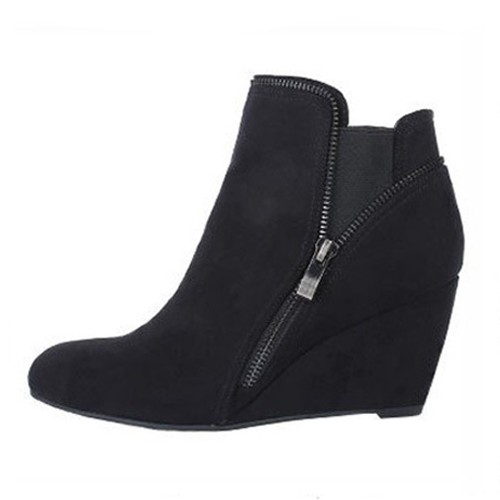 WOMEN SHOES DESIGNER BLACK MICROFIBER 