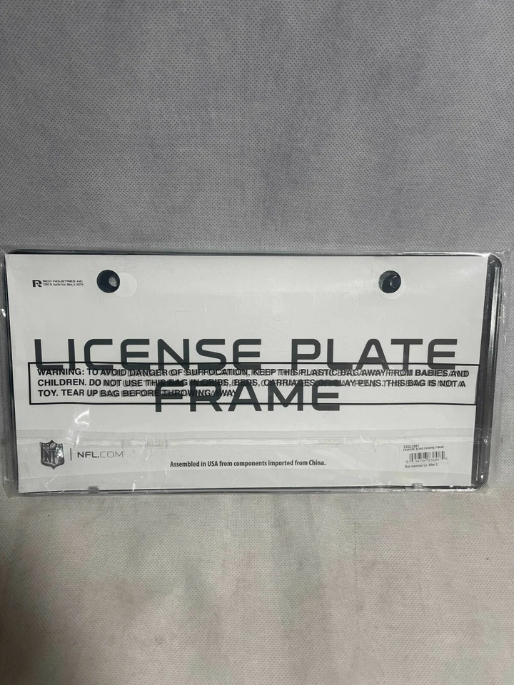 NUEVO-Rico GREEN BAY PACKERS Marcos de matrícula de metal cromado brillante paquete de 2 Foto 4 de 4