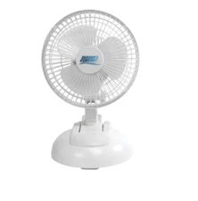 PE Seasons Comfort™ 6-In. 2-in-1 Tabletop and Clip-on Portable Fan, FTC6, White