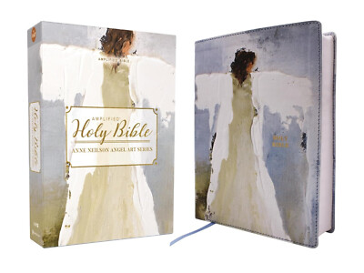 #ad Amplified Bible Anne Neilson Angel Art Series Leather BRAND NEW in Shrink Wrap $69.99