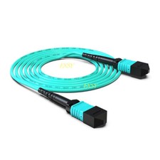 3M 12 Core MPO Female to MPO Female OM3 Fiber Optic Patch Cord Type B QSFP MTP