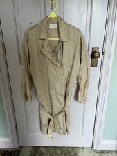 American Vintage Belted Trench Coat Jacket Neutral Cream Size S