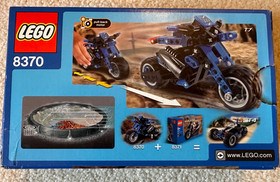 Vintage LEGO Racers set 8370 - Nitro Stunt Bike; 100% complete with box & manual
