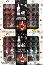 2 Packs VSC Liquor Filled Chocolates Gift Box 48 ct 18.6 oz Each, Total 96 ct