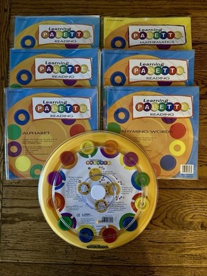 Learning Palette + Reading & Math Lot of 6 Card Sets w/Palette Usborne Books