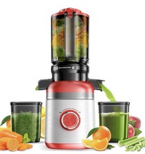 Cold Press Juicer Machines with Wide Feed Chute, Slow Masticating Juicer