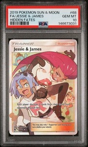 Jessie & James 68/68 Hidden Fates Full Art Ultra Rare Trainer