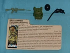 GI G.I. Joe gijoe RIP CORD WEAPONS PARTS + FILE CARD LOT gun mask  FREE SHIP