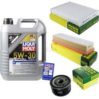 Mann Inspektionspaket 5L Liqui Moly Special Tec 5W-30 FüR Dacia Dokker Lodgy 1.6