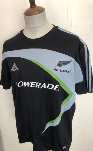 NEW ZEALAND ALL BLACKS RUGBY UNION SHIRT SIZE - ADIDAS XL.
