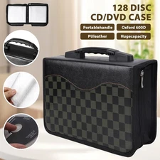128 Disc CD DVD Case Wallet Storage Holder Booklet Album Folder Bag Box Sleeves
