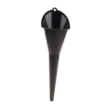 Black Multi-Function Auto Engine Oil Petrol Change Funnel Long Stem Plastic