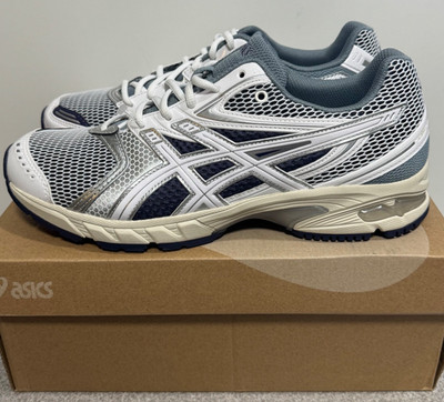 Size 9.5 - ASICS Gel-DS Trainer 14 White Pure Silver NEW 1203A607-100