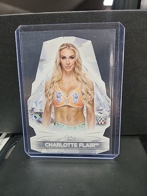 Charlotte Flair 2021 Topps WWE Womens Division Diamond Cuts Insert #DC-1 Die Cut