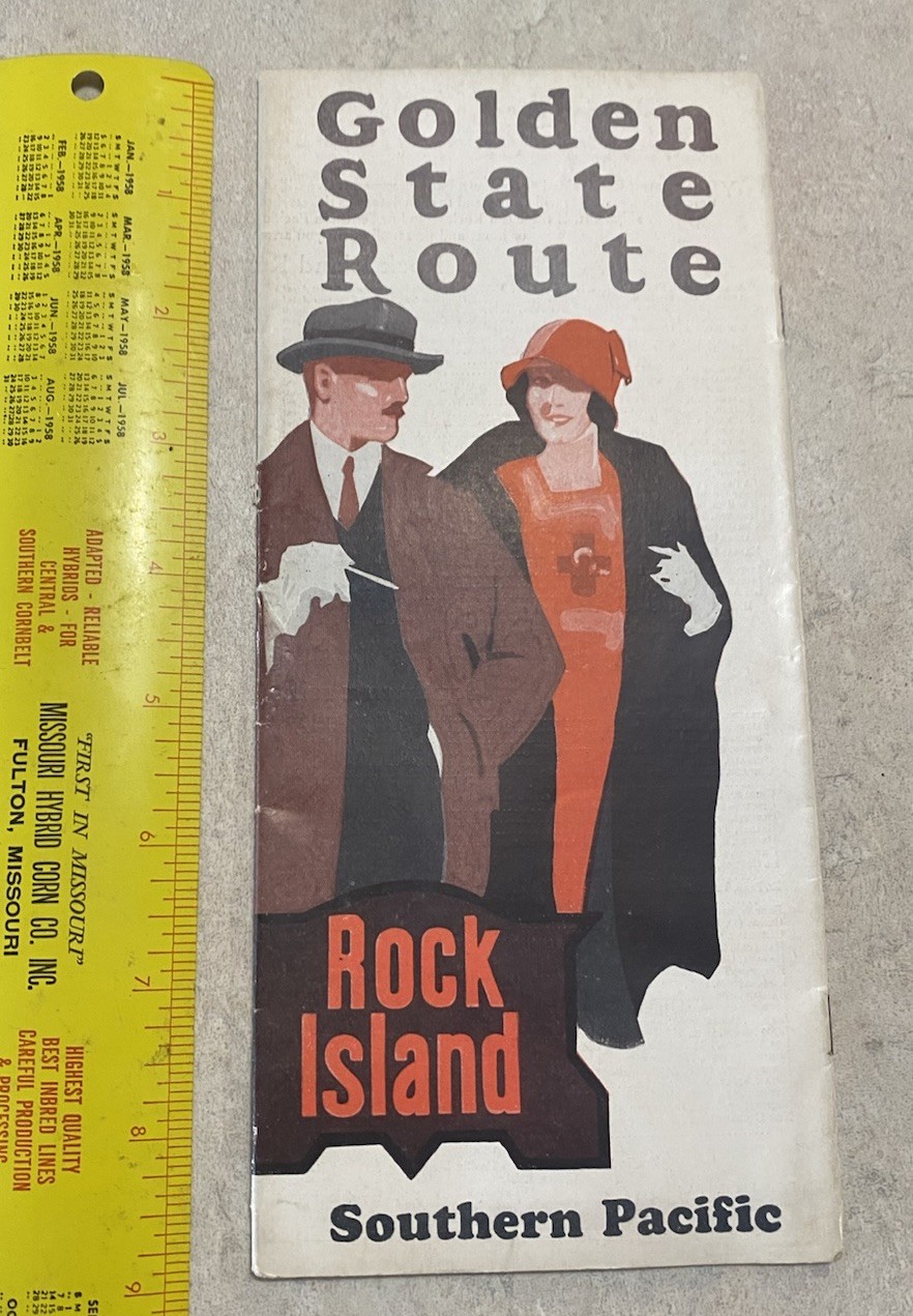 1927 Rock Island Southern Pacific Golden State Route / California Brochure Train
