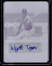 1-2015 Leaf Perfect Game Magenta Print Plate Auto 1/1 Wyatt Tyson #PG-WT1