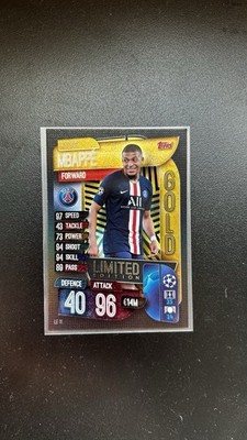 Soccer Trading Card Kylian Mbappe 2019 Topps Gold Paris St. Germain Fußball