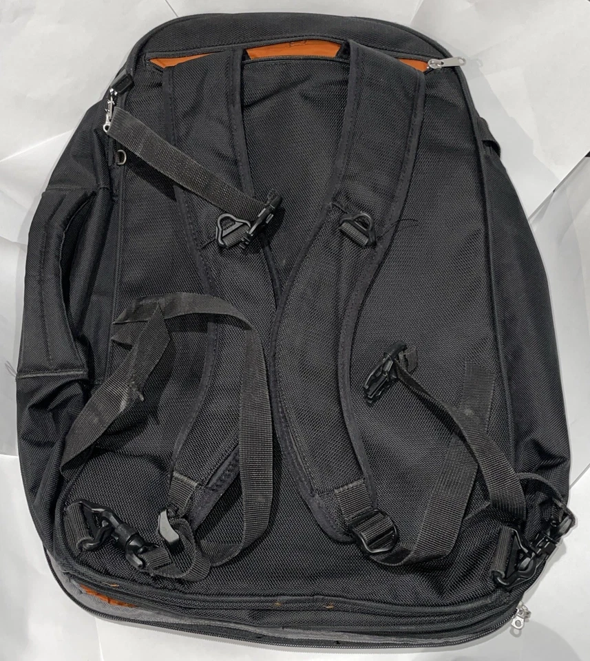 eBags MOTHER LODE Expandable Backpack Travel Carry On EB2146 22" Blk EUC - Image 4 of 4