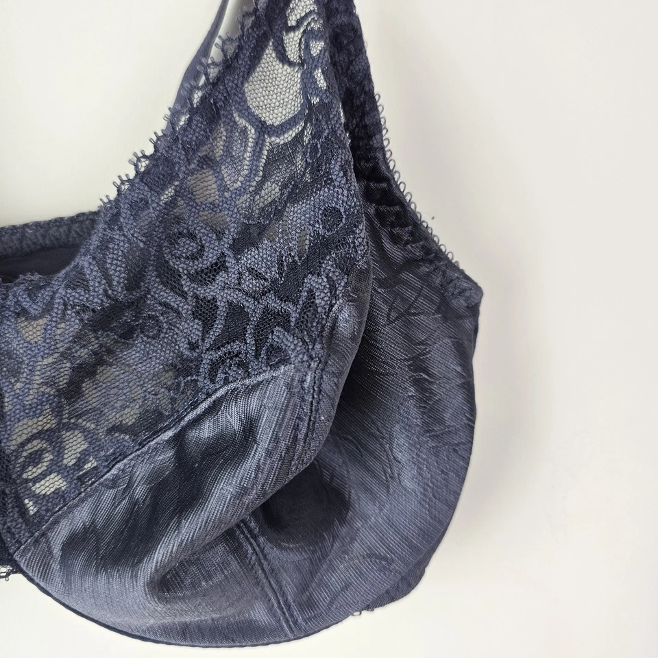 Sujetador vintage Bali 36B estilo 2232 púrpura con aros sin forro encaje Foto 4 de 4