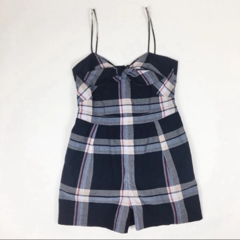 Mameluco a cuadros Club Monaco Abani talla 8 Foto 3 de 4