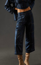 Stella Nova Hasel Cargo Pants Size XL 42 Anthropologie Navy