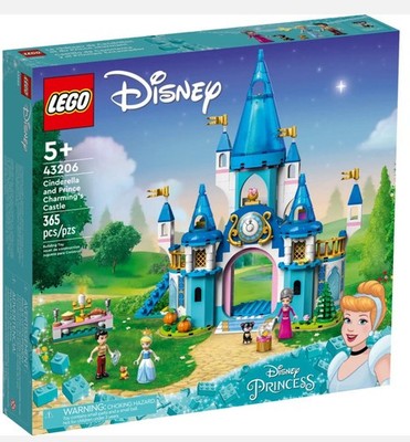 *BRAND NEW*  Lego Disney Princess Cinderella and Prince Charming's Castle 43206
