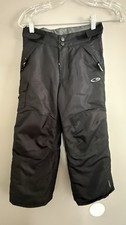 Youth Snow Pants Champion Insulated Waterproof Bottoms XS 4-5 Black