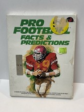 Vintage Apple II Software Pro Football Facts/Predictions Intracorp NOS Sealed
